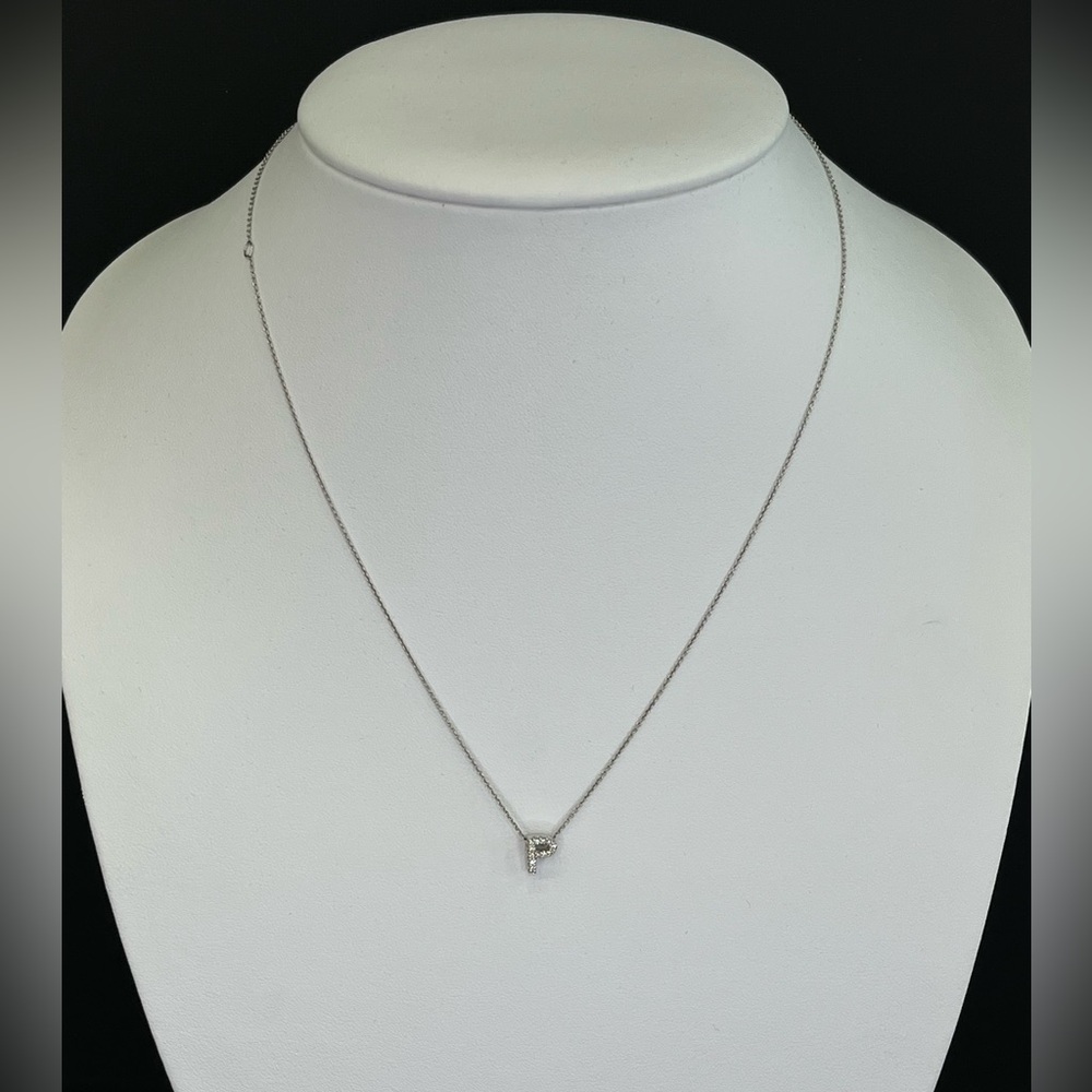 Roberto Coin
Tiny Treasures 0.08 TCW Diamond & 18K White Gold P Initial
Necklace